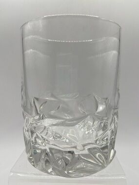 Tiffany & Co. Crystal Rock Cut Old Fashion Glass 3 3/4”H